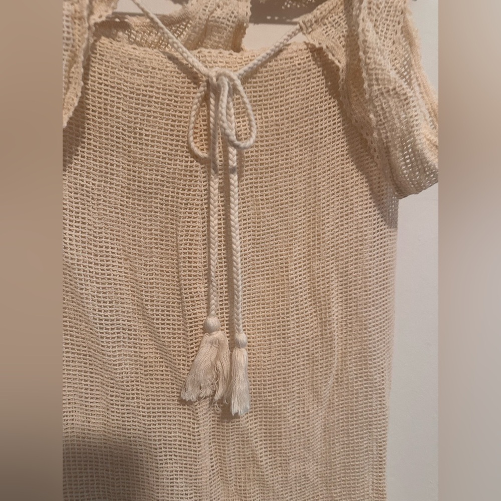 Tularosa‎ Caliope Midi Dress Cover Up in Natural Sz S - Picture 6 of 7